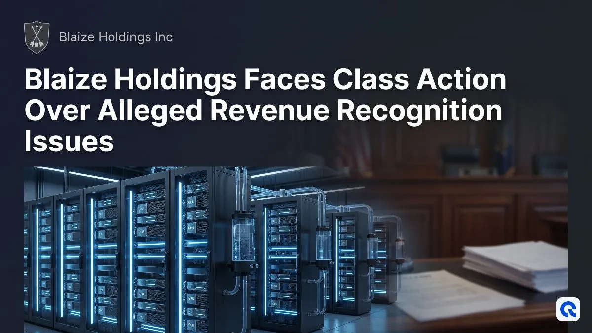Blaize Holdings Faces Class Action Over Alleged Revenue Recognition Issues