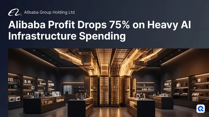 Alibaba Profit Drops 75% on Heavy AI Infrastructure Spending