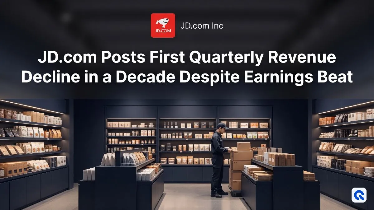 JD.com Posts First Quarterly Revenue Decline in a Decade Despite Earnings Beat