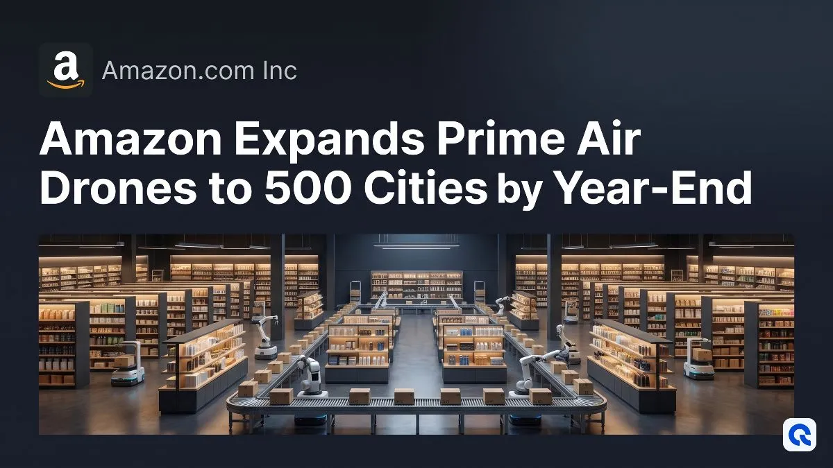 Amazon Expands Prime Air Drones to 500 Cities by Year-End