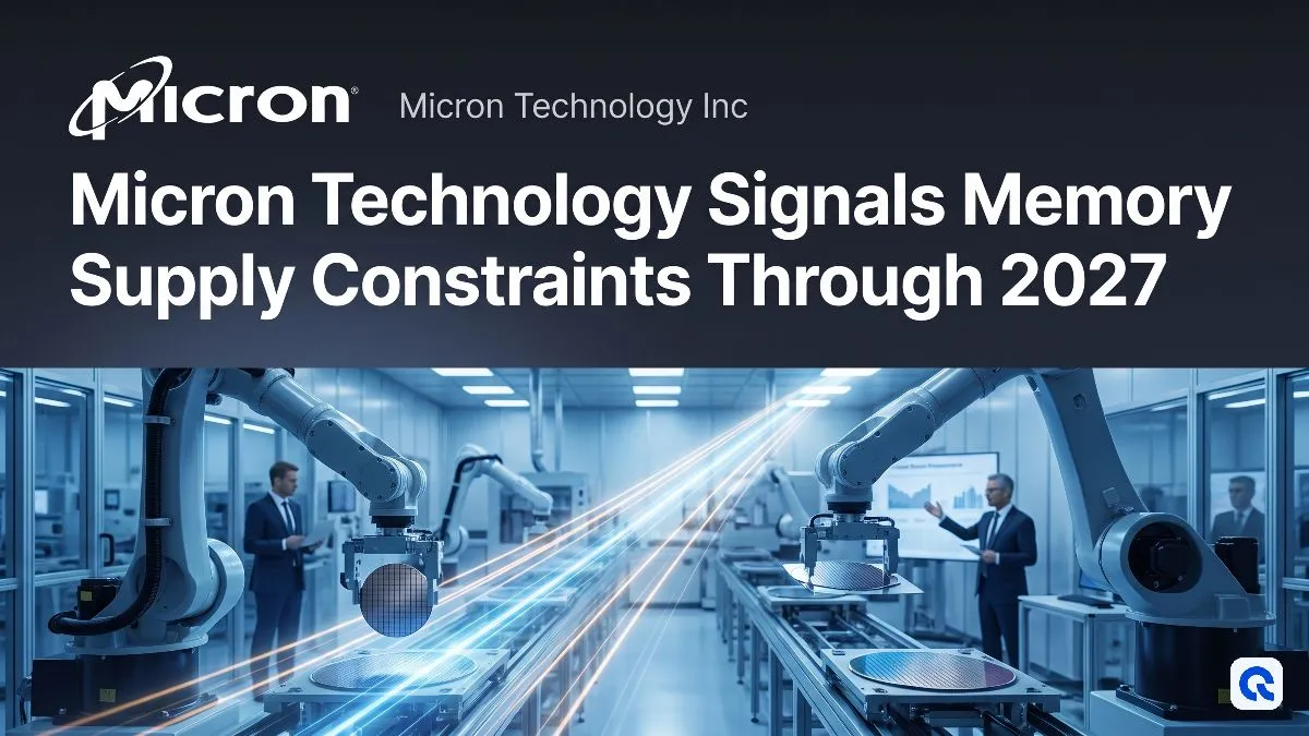 Micron Technology Signals Memory Supply Constraints Through 2027
