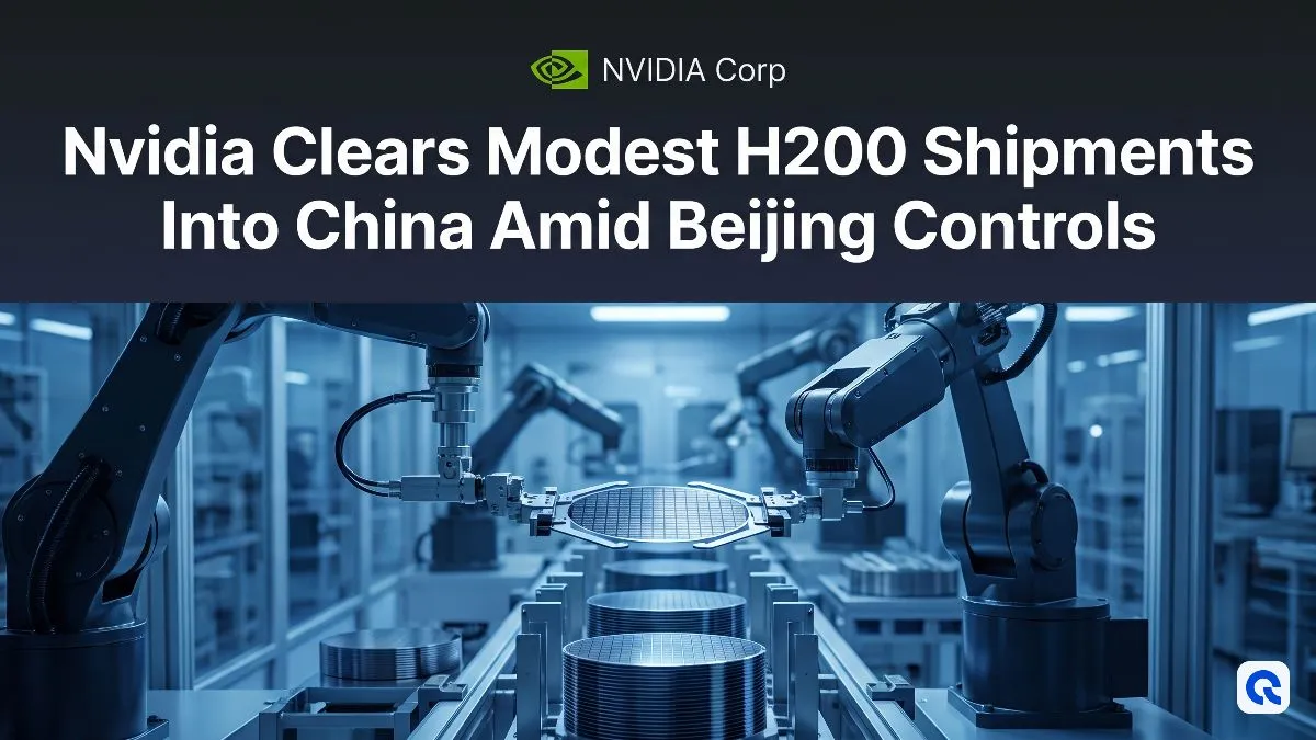 Nvidia Clears Modest H200 Shipments Into China Amid Beijing Controls