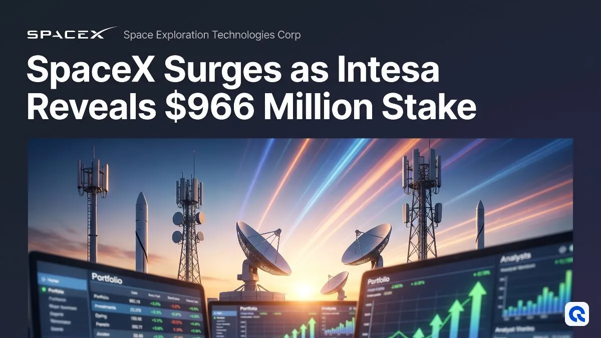SpaceX Surges as Intesa Reveals $966 Million Stake